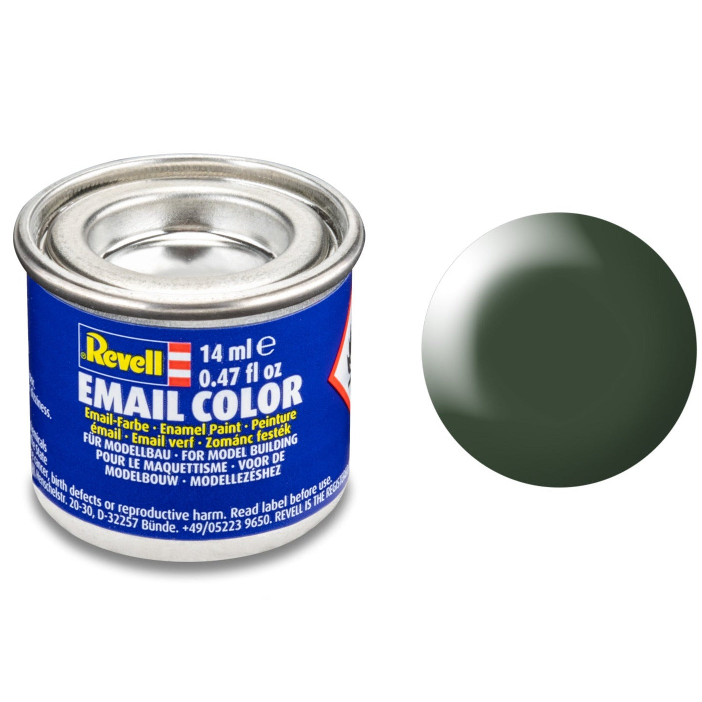 Revell Silk "Dark Green"(RAL 6020) Enamel Paint - 14ml - 32363 - Loaded Dice Barry Vale of Glamorgan CF64 3HD