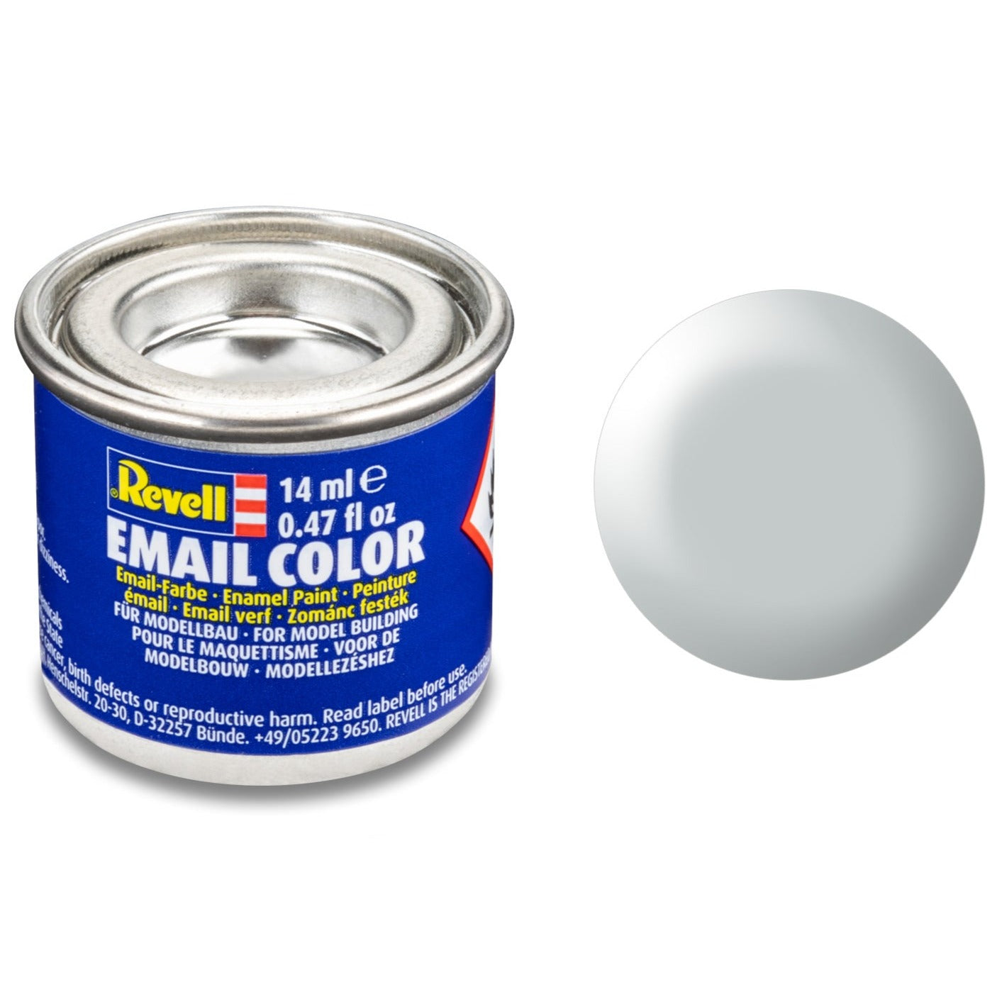 Revell Silk "Light Grey"(RAL 7035) Enamel Paint - 14ml - 32371 - Loaded Dice Barry Vale of Glamorgan CF64 3HD