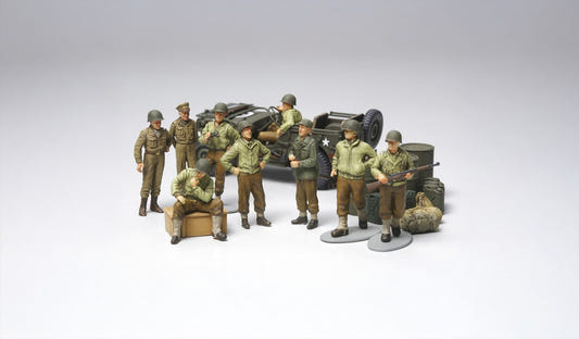 Tamiya 1:48 U.S. Army WWII Infantry at Rest with Jeep - 32552