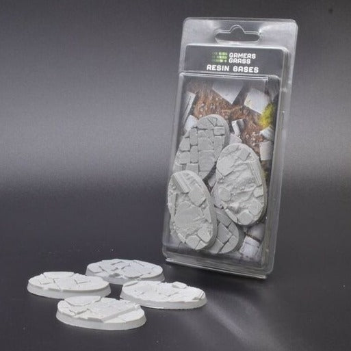 Gamers Grass Resin Bases Temple Oval 60mm (x4) - Clearance Special Offer - Loaded Dice