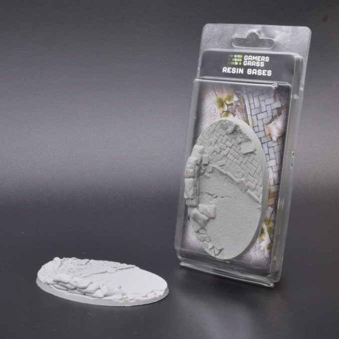 Gamers Grass Resin Bases Urban Warfare Oval 105mm (x1) - Clearance Special Offer - Loaded Dice