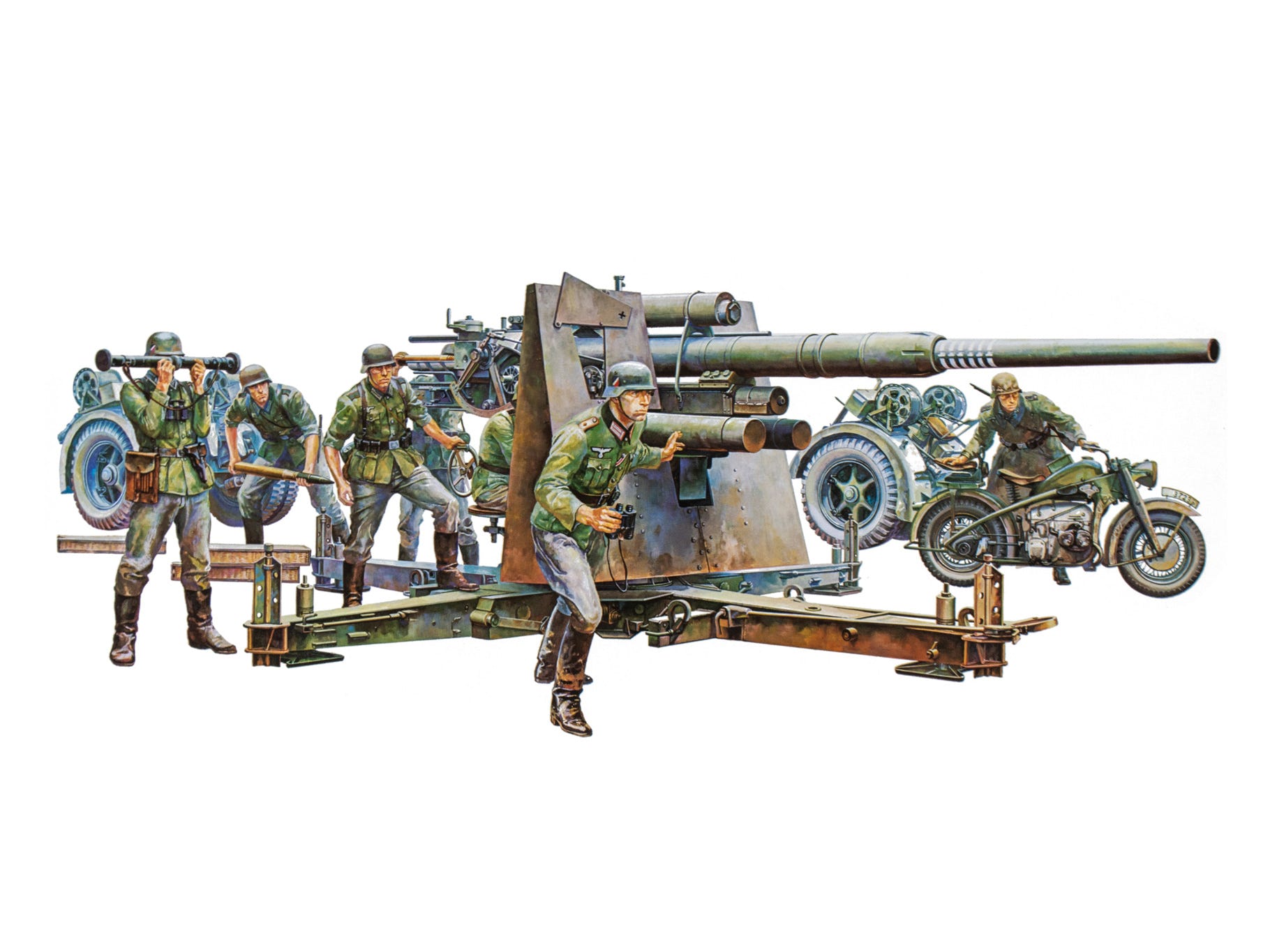Tamiya 1:35 German 88mm Gun Flak 36/37 - 35017
