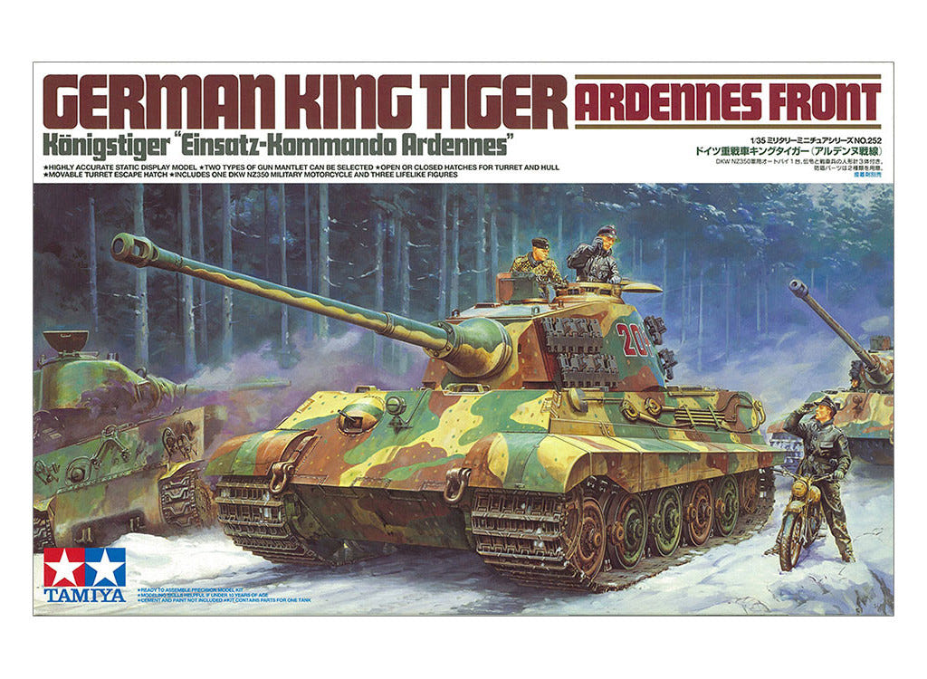 Tamiya 1:35 German King Tiger Tank (Ardennes Front) - 35252