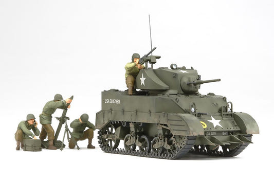 Tamiya 1:35 US Light Tank M5A1 with 4 Figures - 35313
