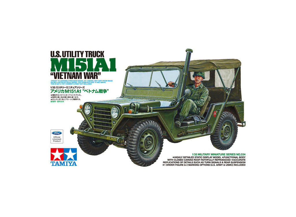 Tamiya 1:35 U.S. Utility Truck M151A1 Jeep "Vietnam War" - 35334