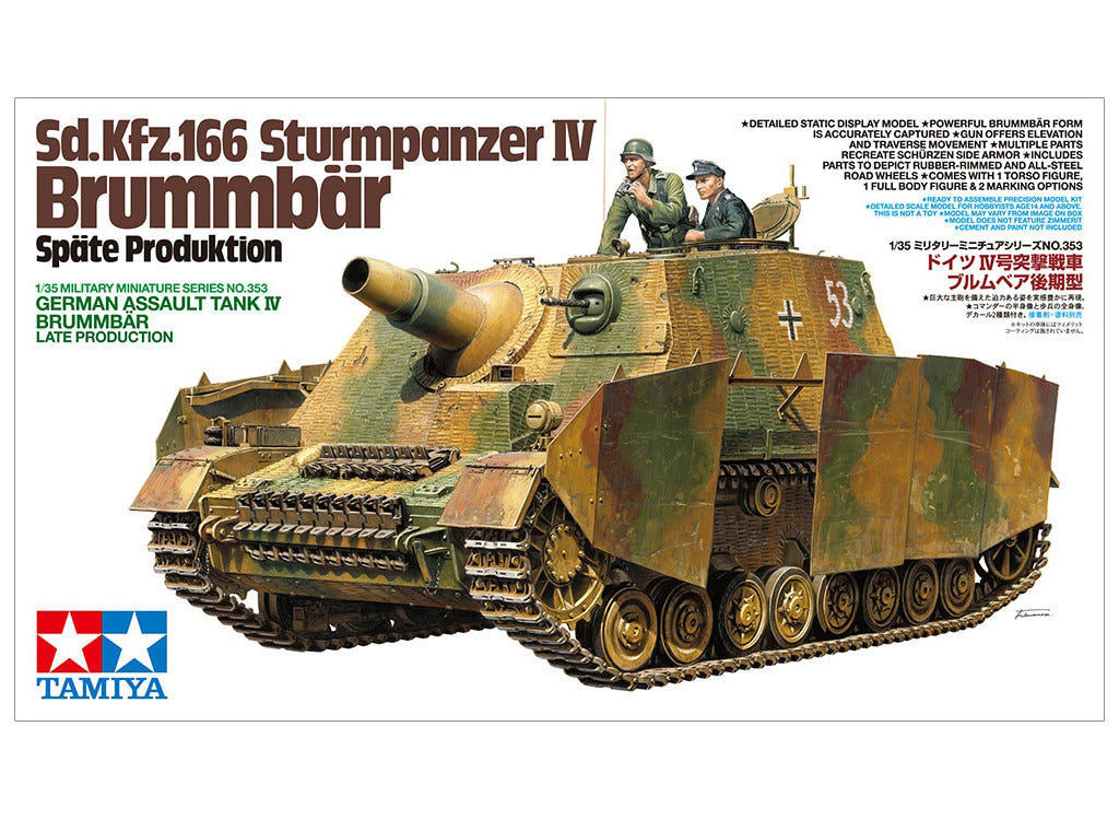 Tamiya 1:35 Sd.Kfz.166 Sturmpanzer IV Brummbär Late Production - 35353