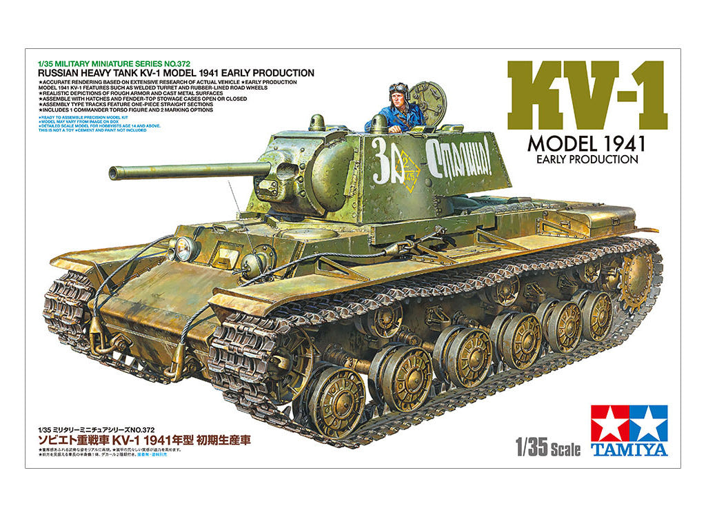 Tamiya 1:35 Russian Heavy Tank KV-1 1941 Early Production - 35372