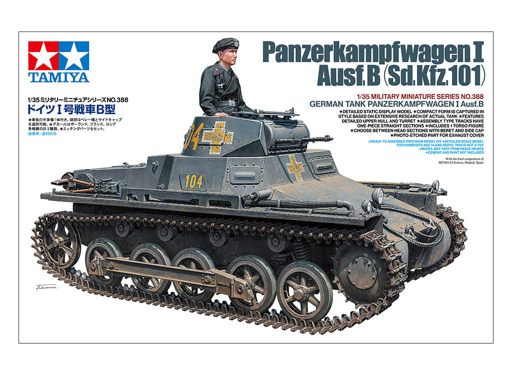 Tamiya 1:35 Pz.Kpfw. I Ausf.B - 35388