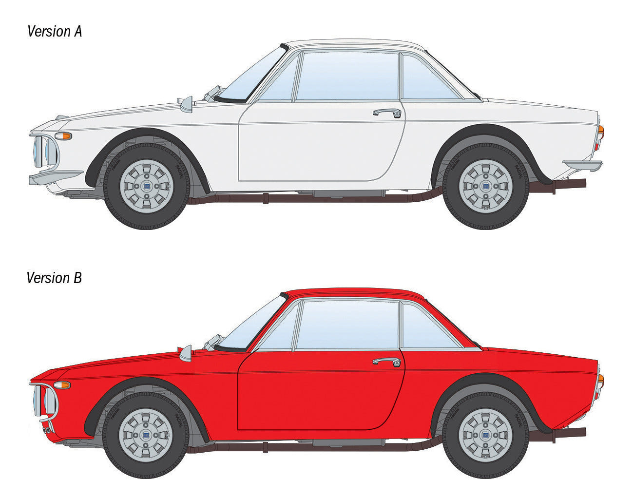 Italeri 1:24 Lancia Fulvia Coupé 1.6 HF ‘Fanalone’ - 3619