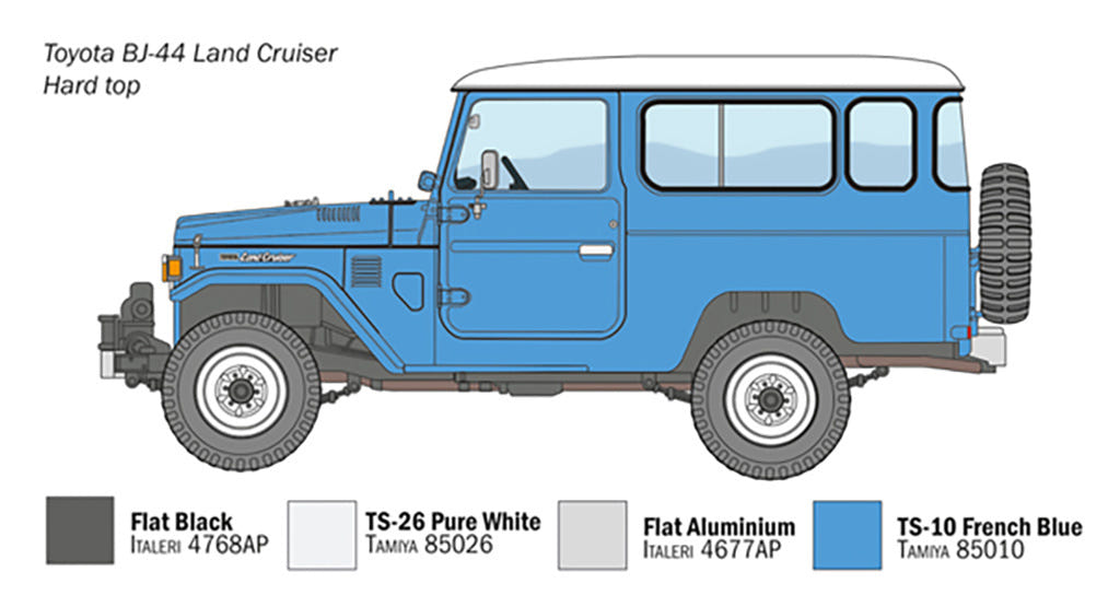 Italeri 1:24 Toyota BJ-44 Land Cruiser (Soft Top/Hard Top) - 3630