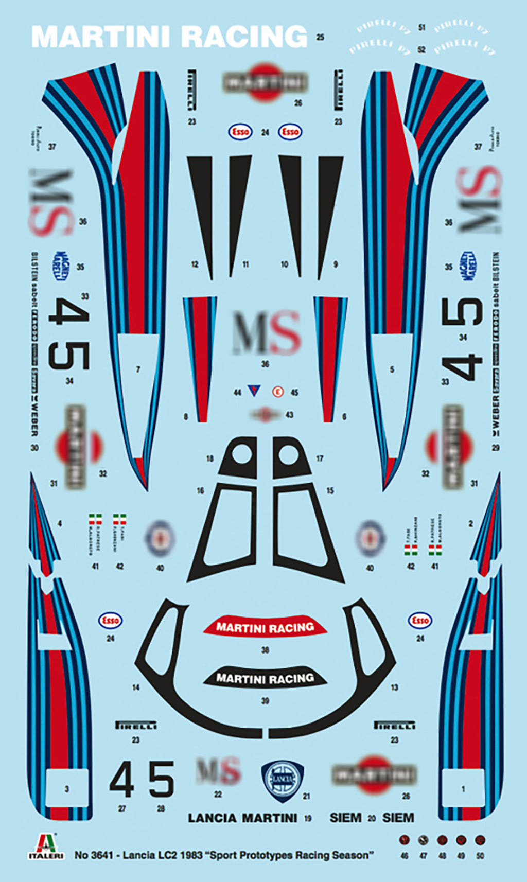 Italeri 1:24 Lancia LC2 Martini - 3641
