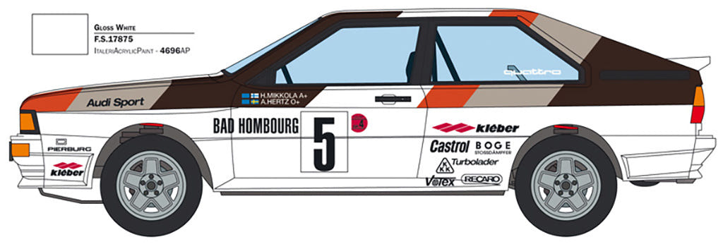 Italeri 1:24 Audi Quattro Rally - 3642