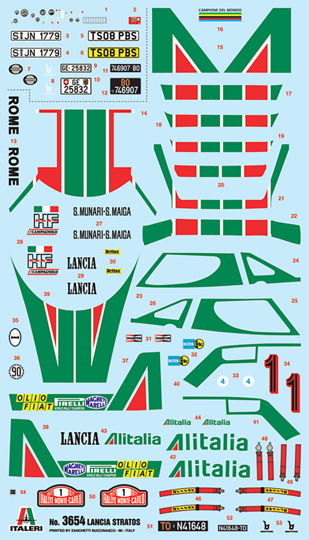 Italeri 1:24 Lancia Stratos HF - 3654