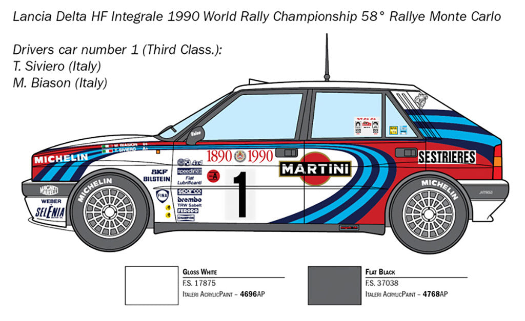 Italeri 1:24 Lancia HF Integrale - 3658