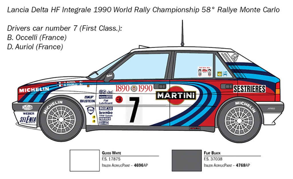 Italeri 1:24 Lancia HF Integrale - 3658