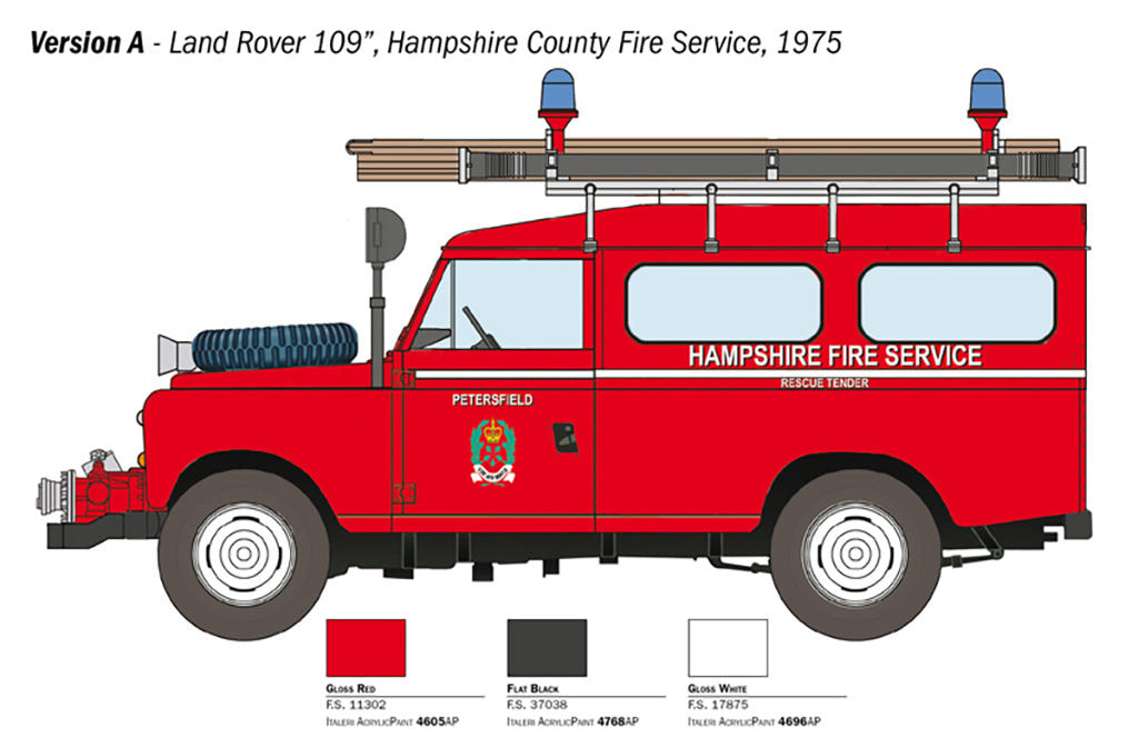 Italeri 1:24 Land Rover Fire Truck - 3660