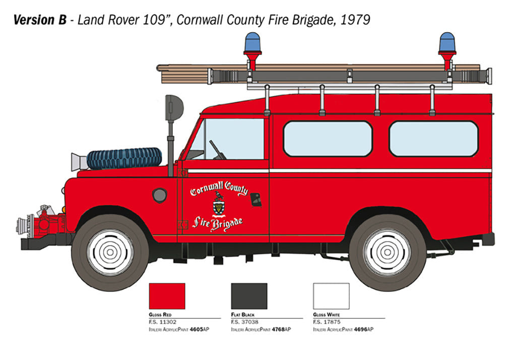 Italeri 1:24 Land Rover Fire Truck - 3660