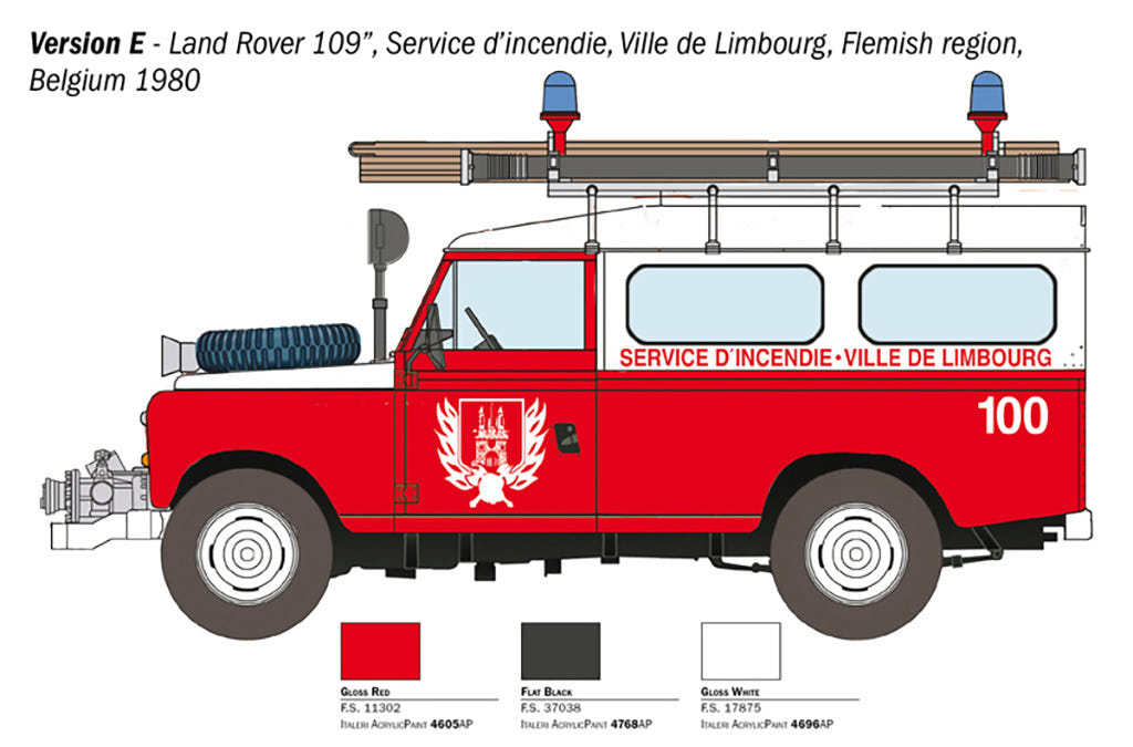Italeri 1:24 Land Rover Fire Truck - 3660