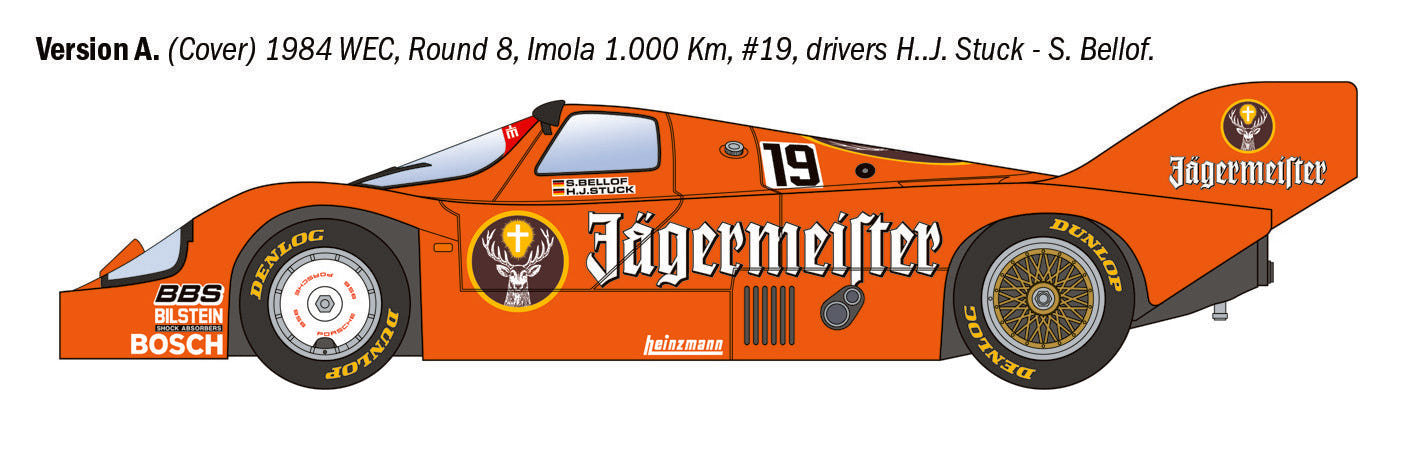 Italeri 1:24 Porsche 956 Jägermeister - 3678