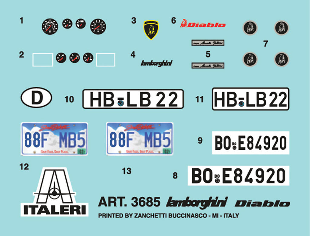 Italeri 1:24 Lamborghini Diablo - 3685