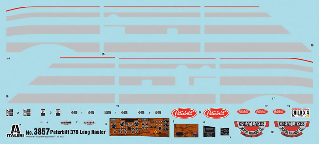 Italeri 1:24 CLASSIC PETERBILT 378 "Long Hauler" - 3857