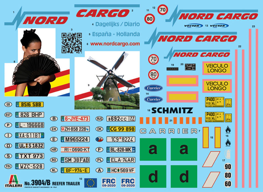 Italeri 1:24 Reefer Trailer - 3904