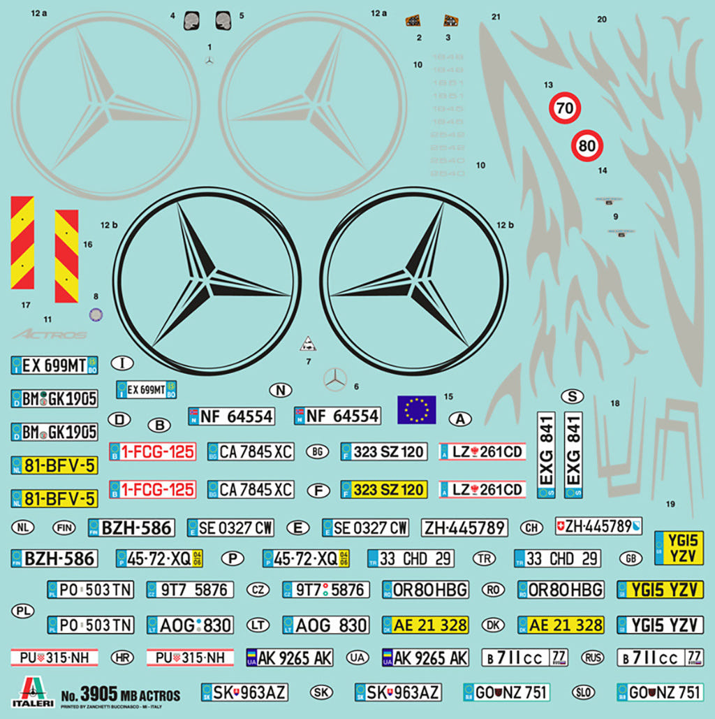Italeri 1:24 MB Actros MP4 GigaSpace - 3905