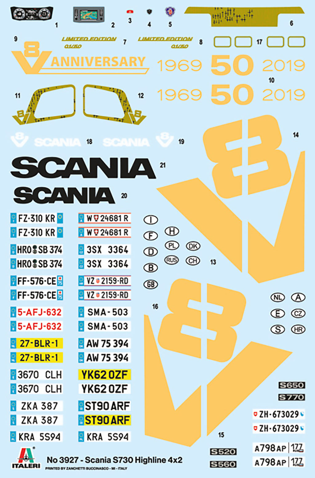 Italeri 1:24 Scania S730 Highline 4x2 - 3927