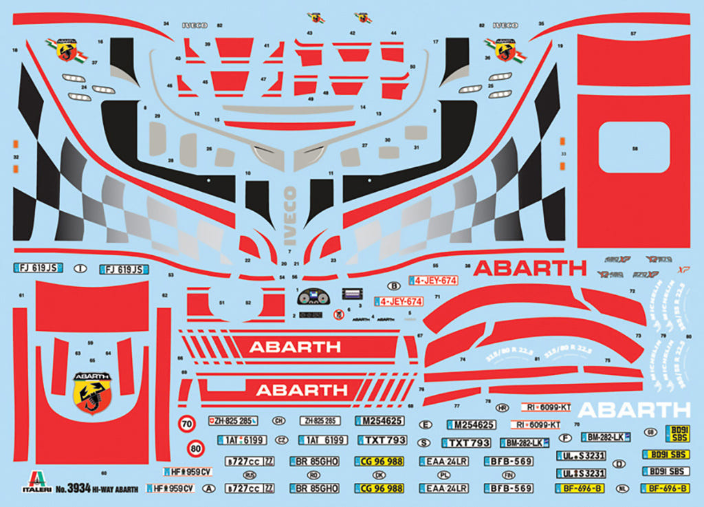 Italeri 1:24 IVECO E5 Hi-Way "Abarth" - 3934