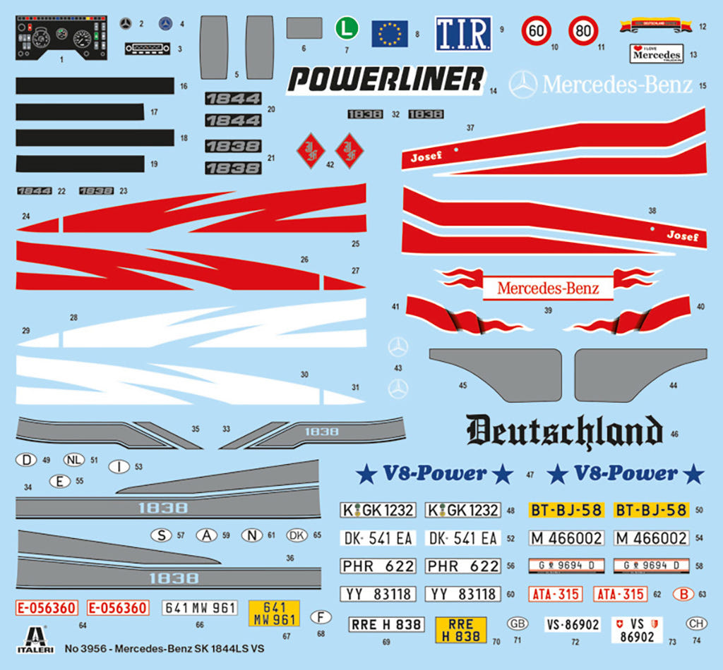 Italeri 1:24 Mercedes-Benz SK 1844LS V8 - 3956