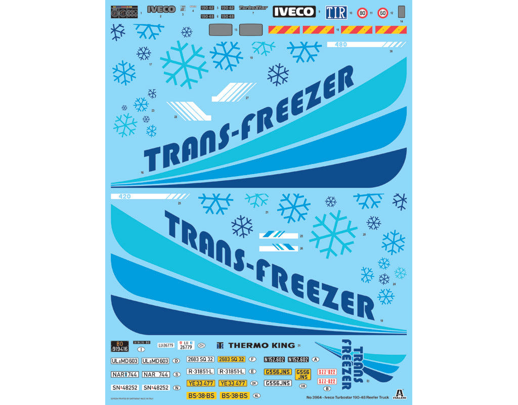 Italeri 1:24 Iveco Turbostar 190.48 Reefer Truck - 3964