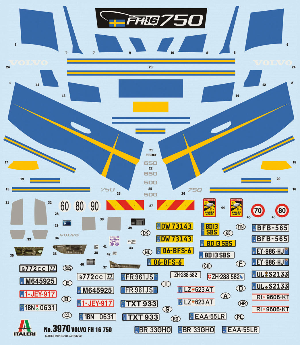 Italeri 1:24 Volvo FH16 750 (Medium Roof) - 3970