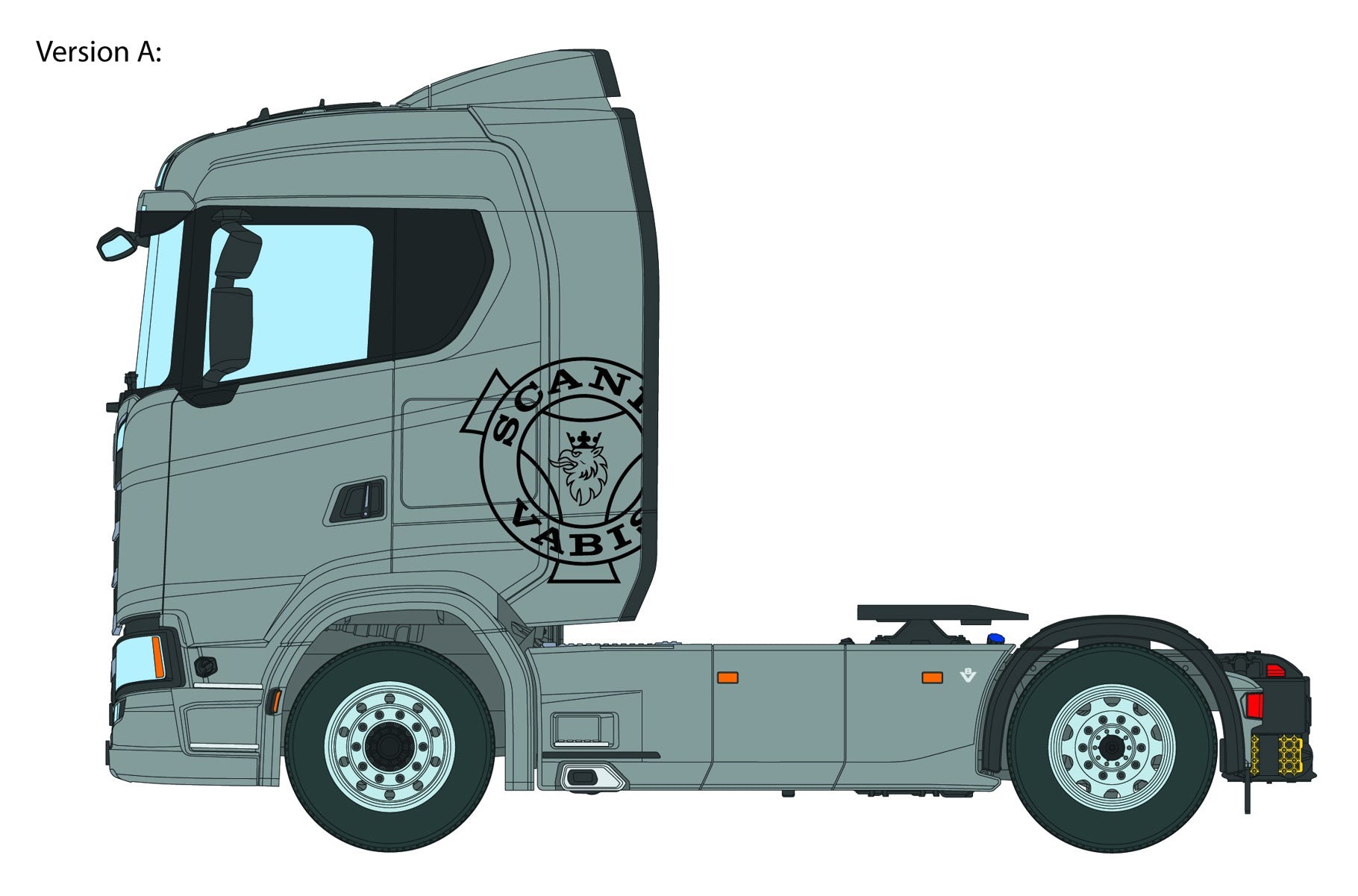 Italeri 1:24 Scania S770 4x2 Normal Roof 'Grey Cab' - 3971