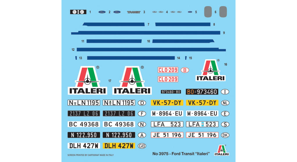 Italeri 1:24 Ford Transit "Italeri" Van - 3975