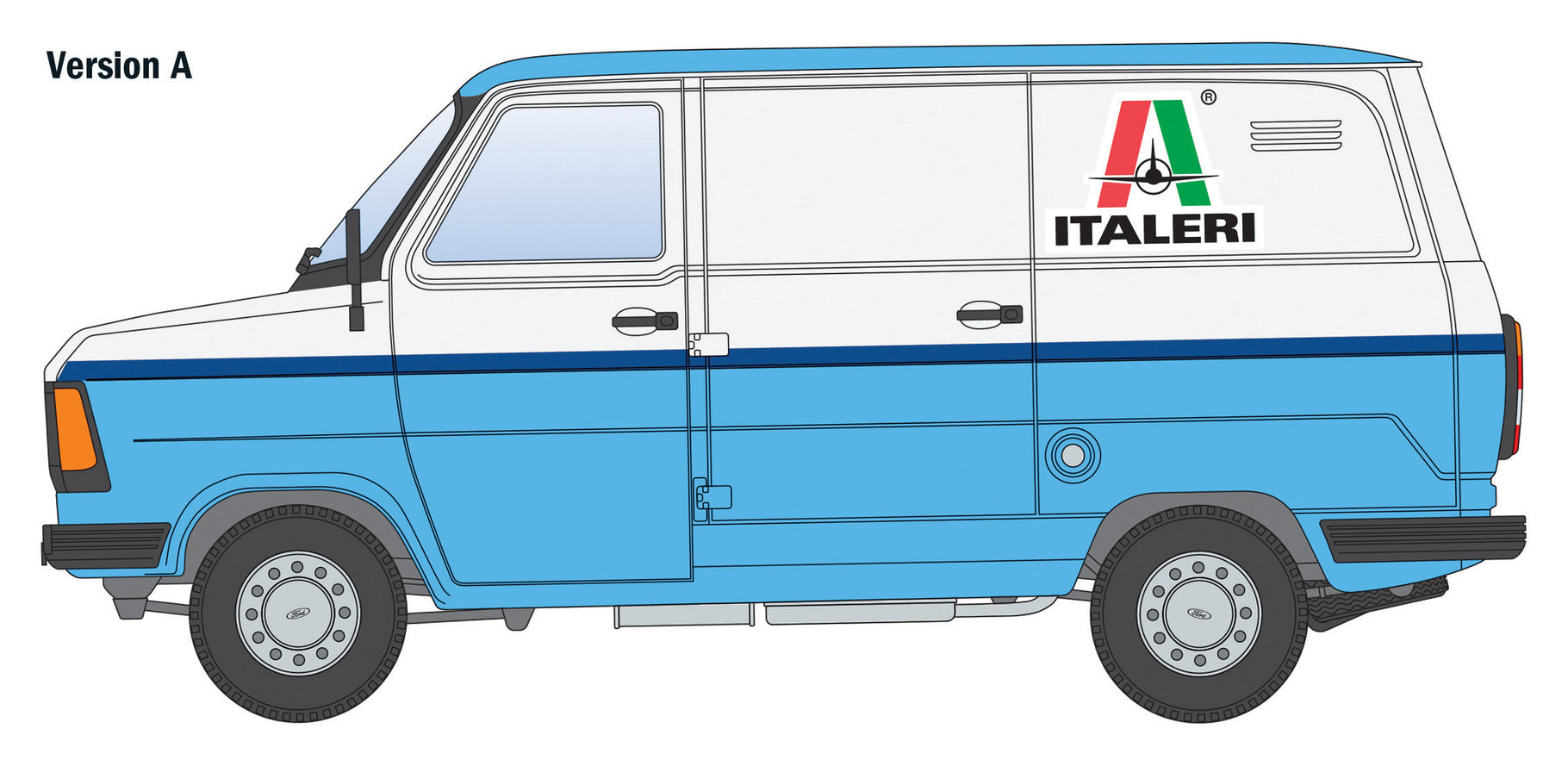 Italeri 1:24 Ford Transit "Italeri" Van - 3975