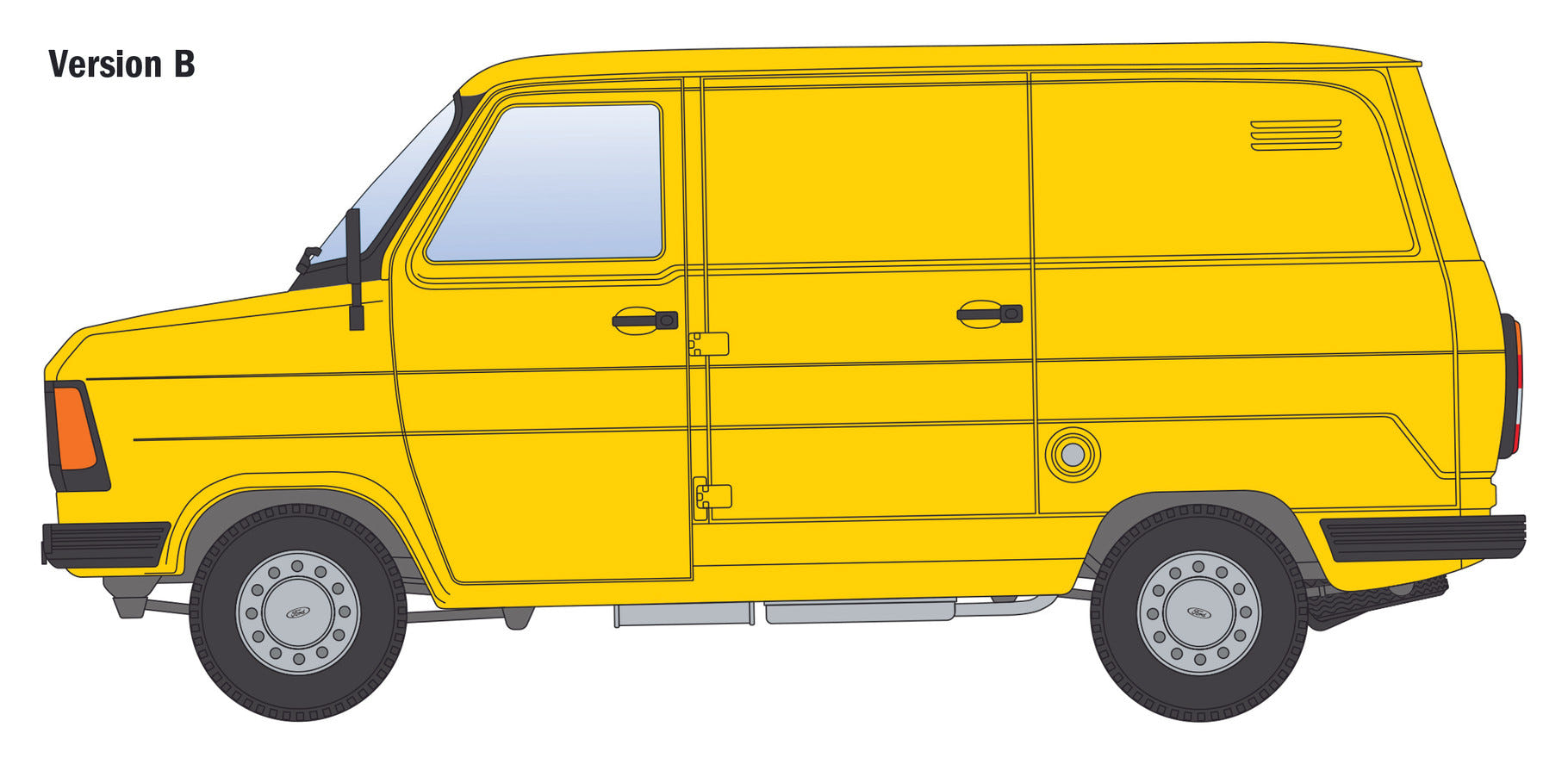 Italeri 1:24 Ford Transit "Italeri" Van - 3975
