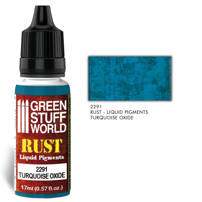 Green Stuff World Liquid Pigments TURQUOISE OXIDE - Loaded Dice Barry Vale of Glamorgan CF64 3HD