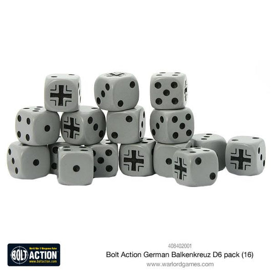 Bolt Action - German Balkenkreuz D6 Pack - Loaded Dice