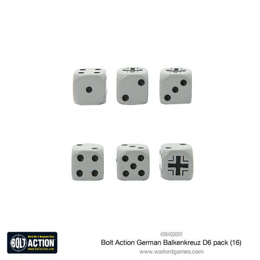 Bolt Action - German Balkenkreuz D6 Pack - Loaded Dice