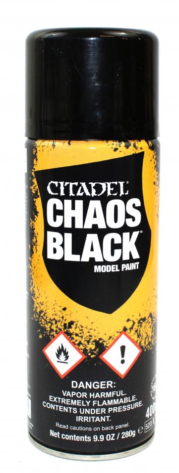 Citadel Chaos Black Spray Paint 400ml - Loaded Dice Barry Vale of Glamorgan CF64 3HD
