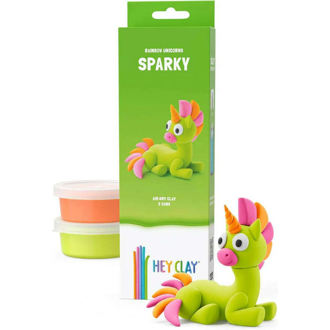 HEY CLAY Unicorn Claymates Sparky (3 Cans) - Loaded Dice