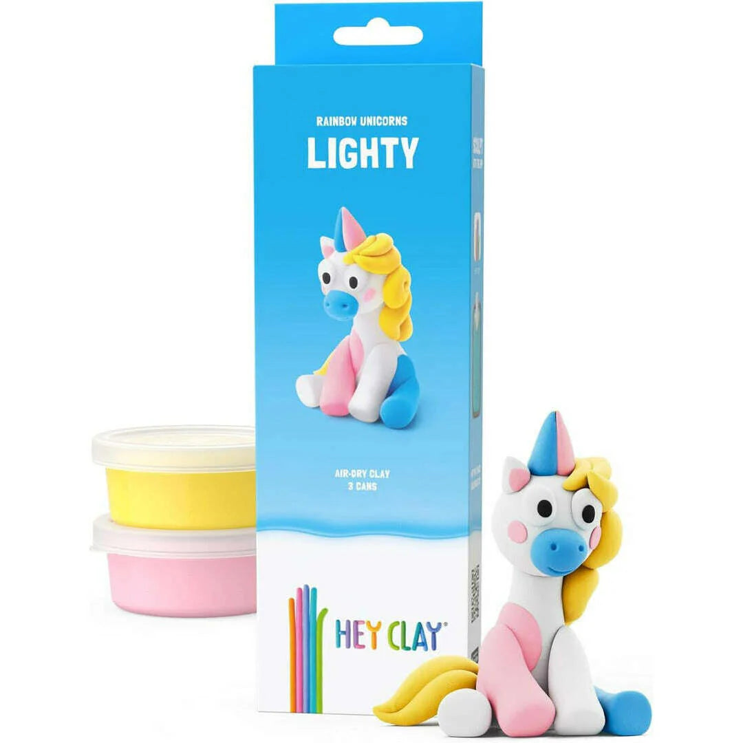 HEY CLAY Unicorn Claymates Lighty (3 Cans) - Loaded Dice
