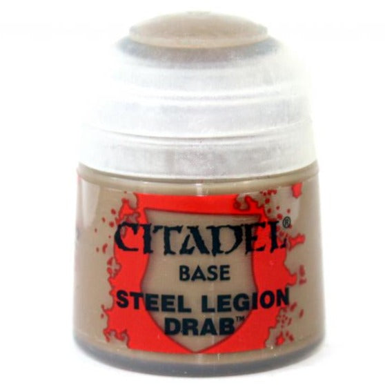 Citadel Base: Steel Legion Drab 12ml - Loaded Dice Barry Vale of Glamorgan CF64 3HD
