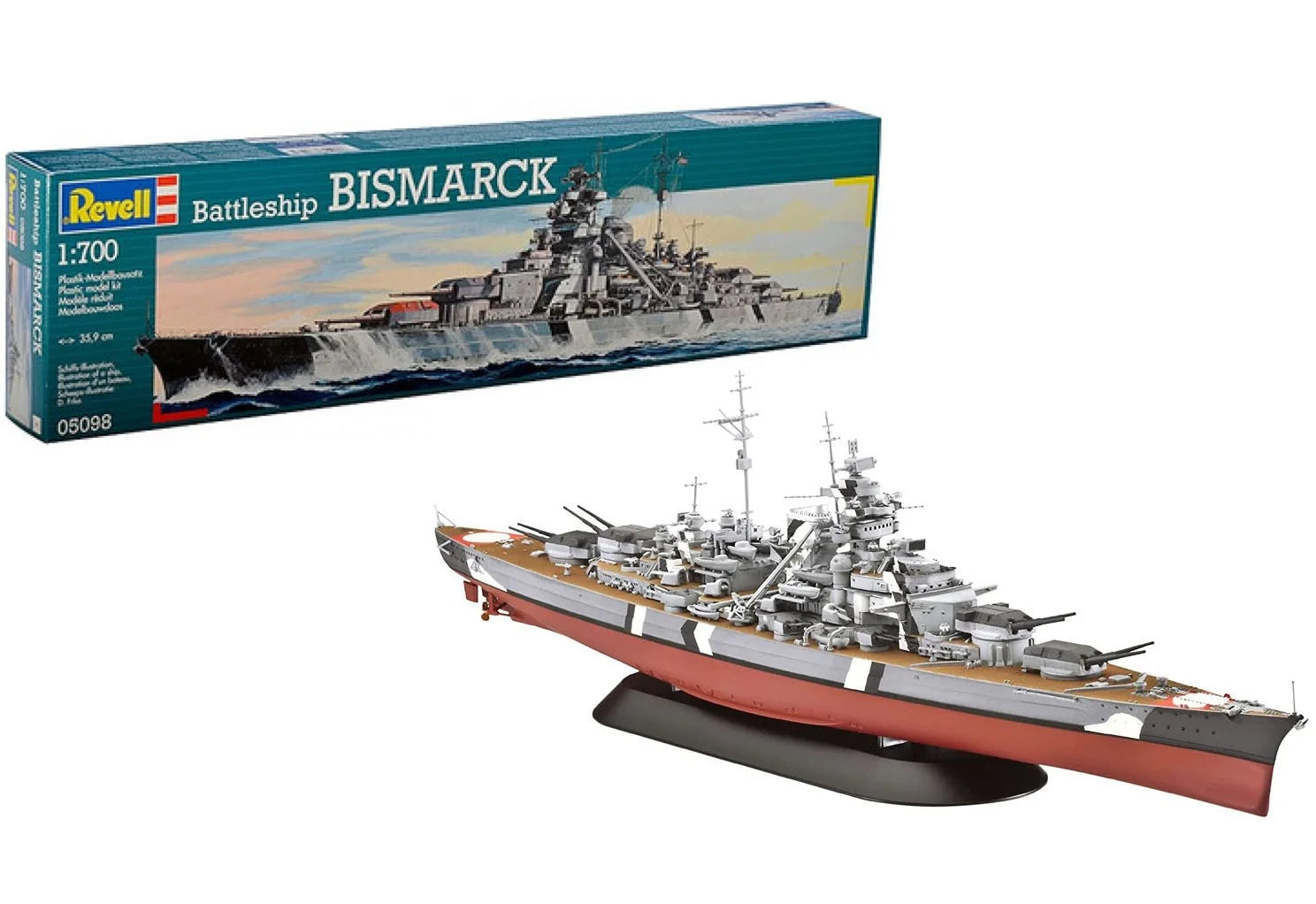 Revell German Battleship "Bismarck" 1:700 - Loaded Dice Barry Vale of Glamorgan CF64 3HD