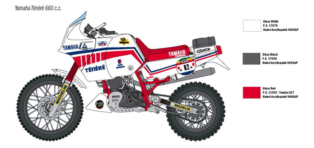 Italeri 1:9 Yamaha Tenerè 660 cc 1986 - 4642