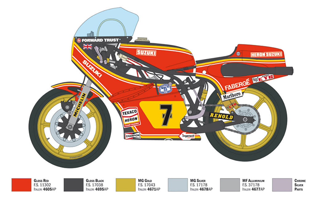 Italeri 1:9 Suzuki RG 500 XR27 Heron 1978 - 4644