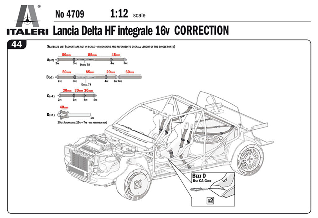 Italeri 1:12 Lancia Delta HF Integrale - 4709