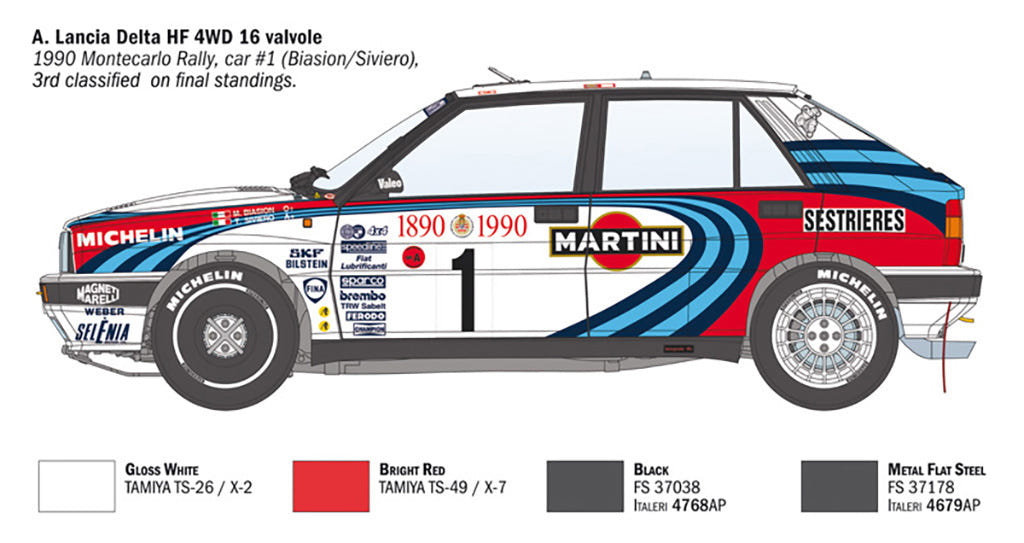 Italeri 1:12 Lancia Delta HF Integrale - 4709