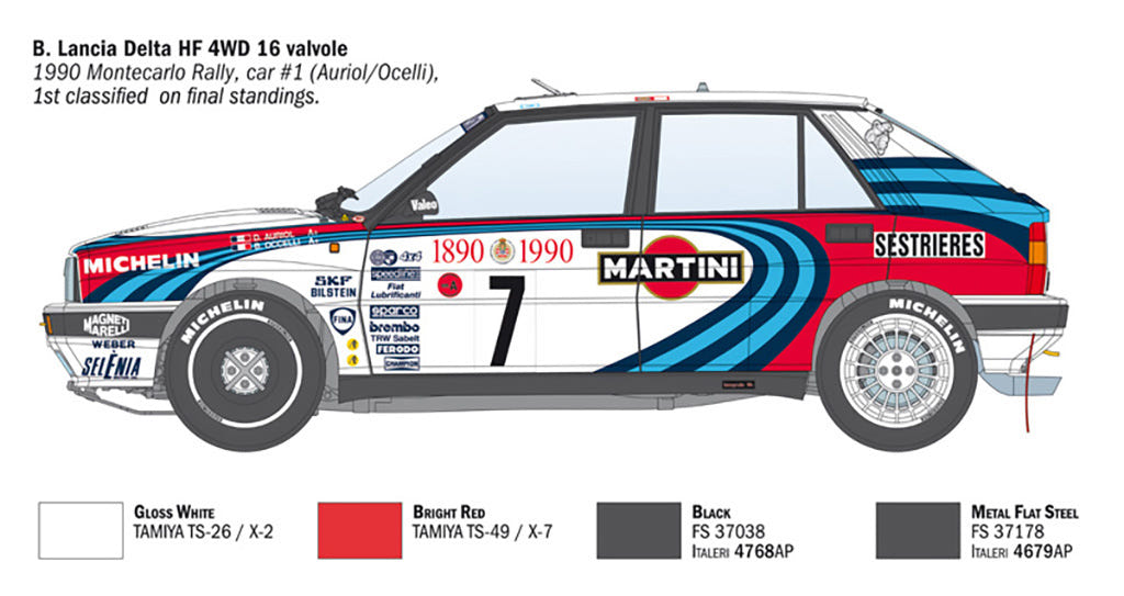 Italeri 1:12 Lancia Delta HF Integrale - 4709