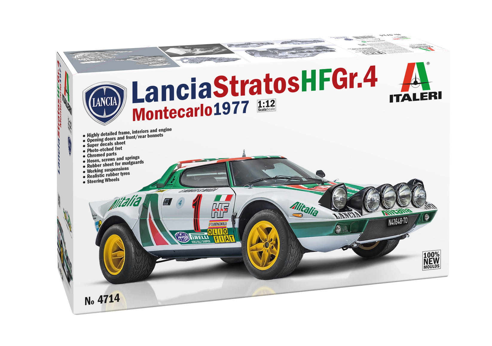 Italeri 1:12 Lancia Stratos HF Group 4 Monte Carlo Rally 1977 - 4714